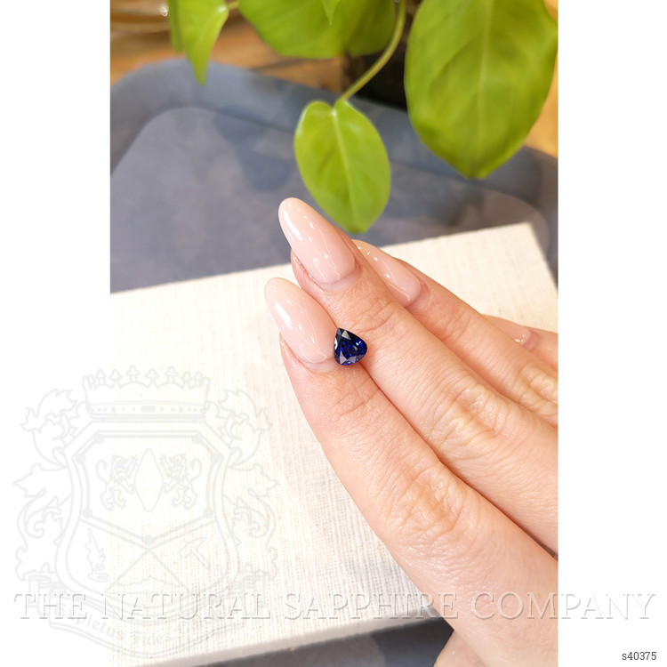 1.74 Ct. Blue Sapphire from Ceylon (Sri Lanka)