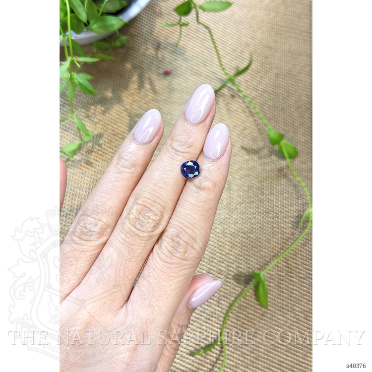 1.79 Ct. Blue Sapphire from Ceylon (Sri Lanka)