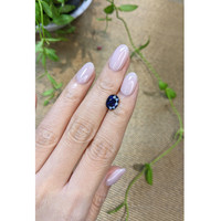 2.30 Ct. Blue Sapphire from Ceylon (Sri Lanka) Life Style