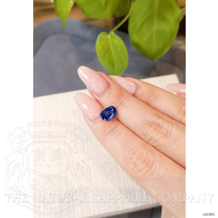 2.14 Ct. Blue Sapphire from Ceylon (Sri Lanka)