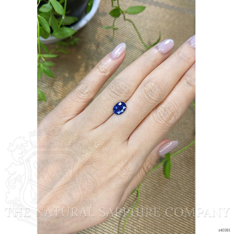 2.05 Ct. Blue Sapphire from Ceylon (Sri Lanka)