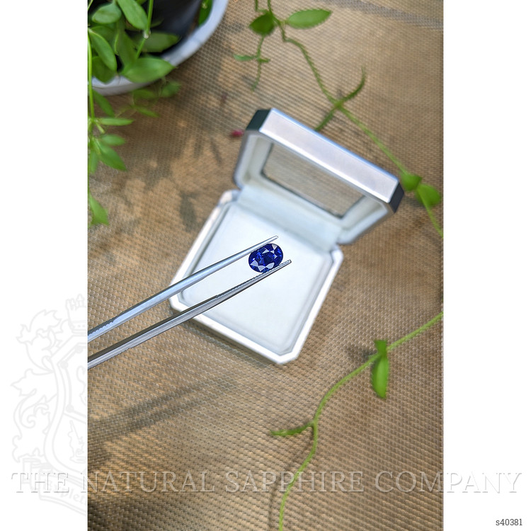 2.05 Ct. Blue Sapphire from Ceylon (Sri Lanka)