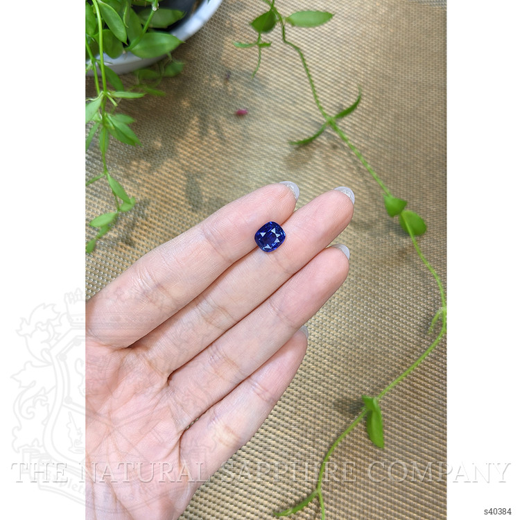 2.14 Ct. Blue Sapphire from Ceylon (Sri Lanka)