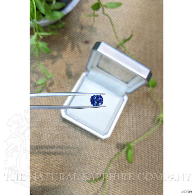 2.07 Ct. Blue Sapphire from Ceylon (Sri Lanka)
