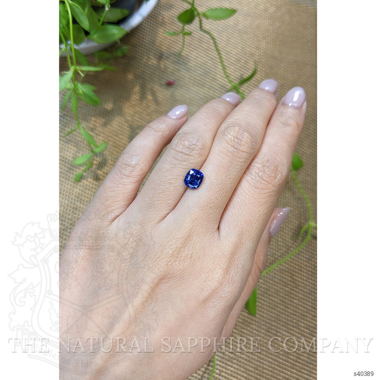 2.07 Ct. Blue Sapphire from Ceylon (Sri Lanka)