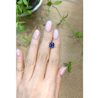 2.06 Ct. Blue Sapphire from Ceylon (Sri Lanka) Life Style