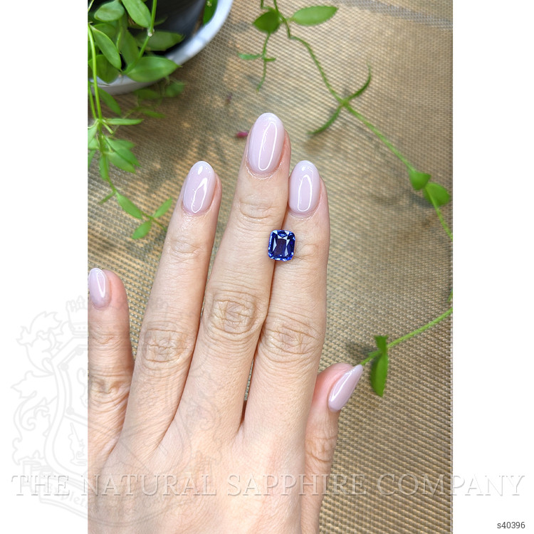 2.06 Ct. Blue Sapphire from Ceylon (Sri Lanka)