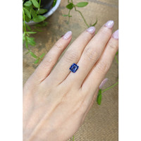 2.06 Ct. Blue Sapphire from Ceylon (Sri Lanka) Life Style