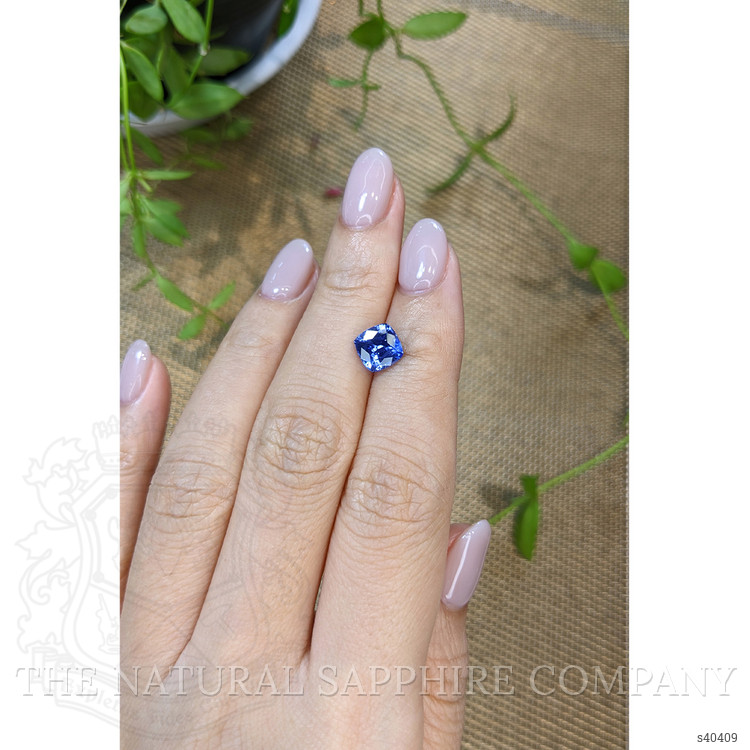 2.14 Ct. Blue Sapphire from Ceylon (Sri Lanka)