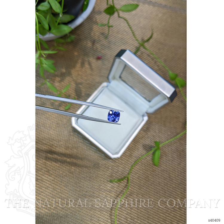 2.14 Ct. Blue Sapphire from Ceylon (Sri Lanka)