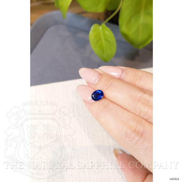 1.79 Ct. Blue Sapphire from Ceylon (Sri Lanka)