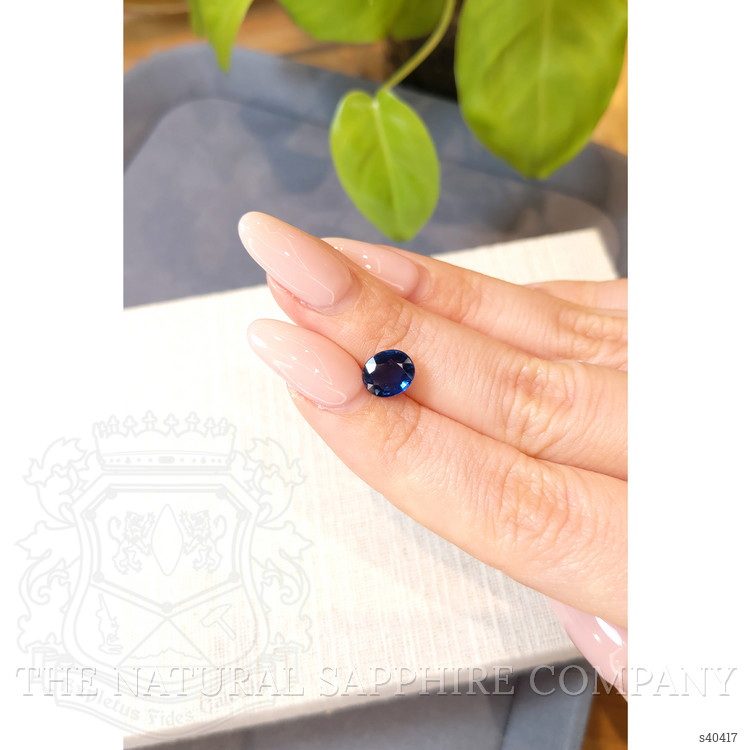 1.76 Ct. Blue Sapphire from Ceylon (Sri Lanka)