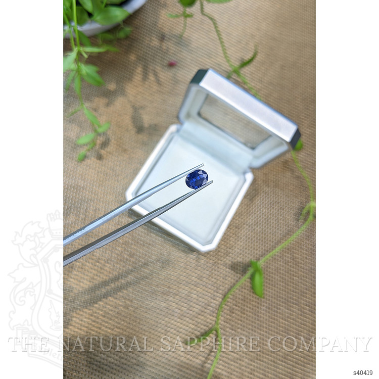 1.28 Ct. Blue Sapphire from Ceylon (Sri Lanka)