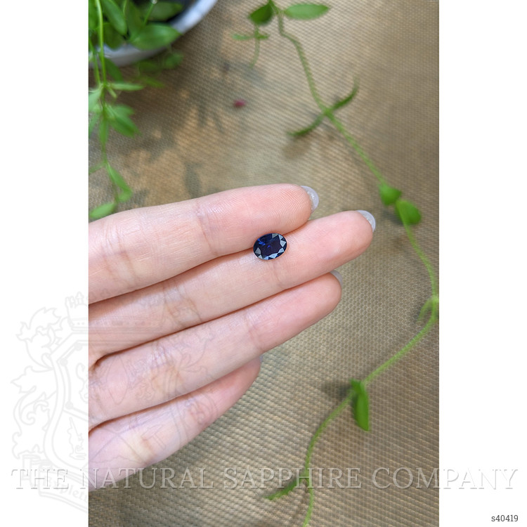 1.28 Ct. Blue Sapphire from Ceylon (Sri Lanka)