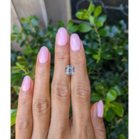 2.24 Ct. White Sapphire from Ceylon (Sri Lanka) Life Style
