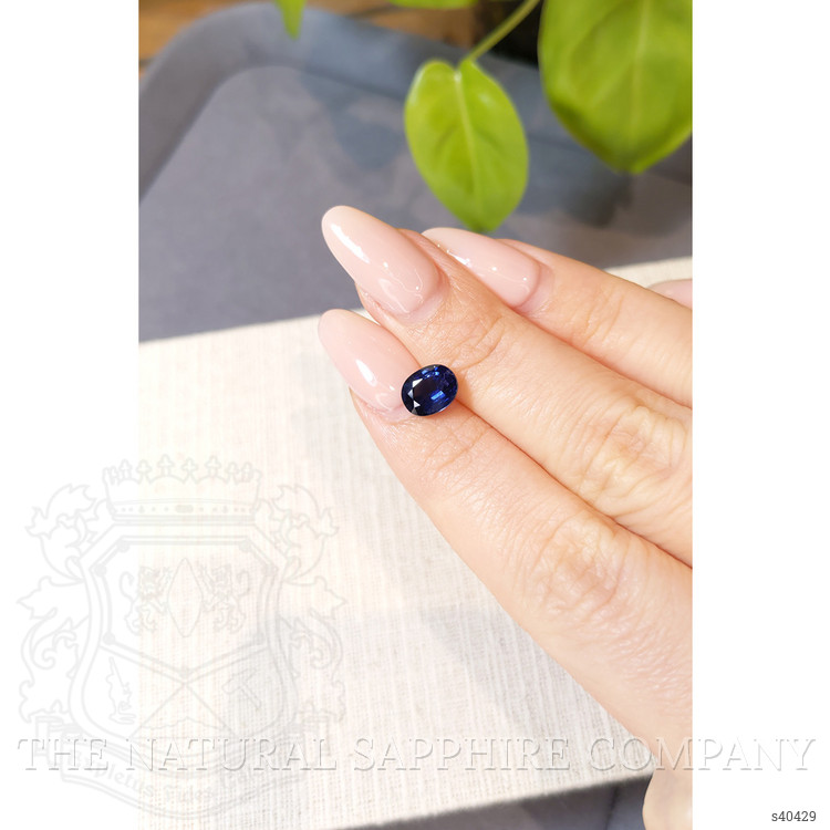 1.97 Ct. Blue Sapphire from Ceylon (Sri Lanka)