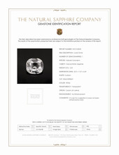 2.65 Ct. White Sapphire from Ceylon (Sri Lanka) Scan Report