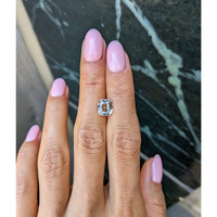 2.65 Ct. White Sapphire from Ceylon (Sri Lanka) Life Style