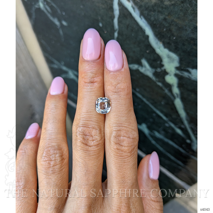 2.65 Ct. White Sapphire from Ceylon (Sri Lanka)
