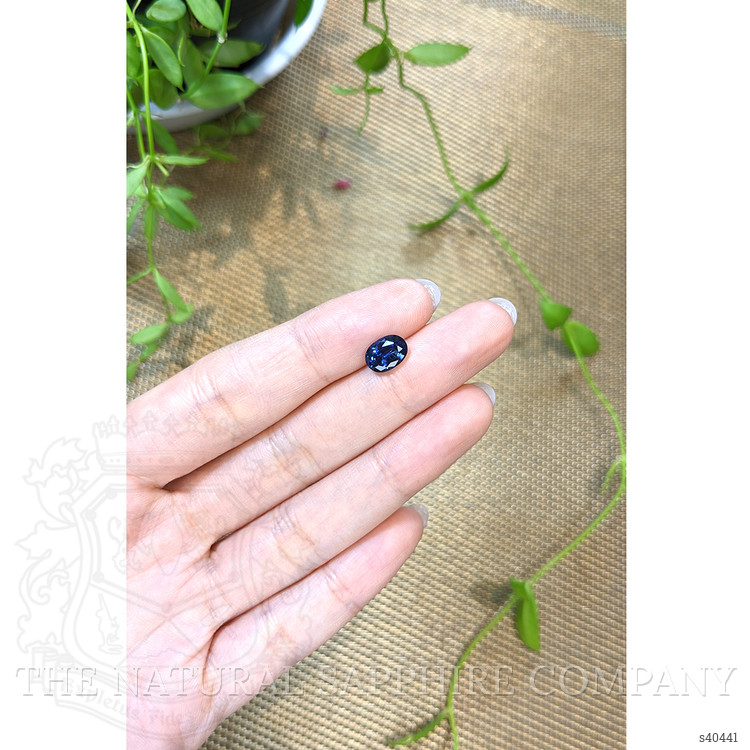 1.85 Ct. Blue Sapphire from Ceylon (Sri Lanka)