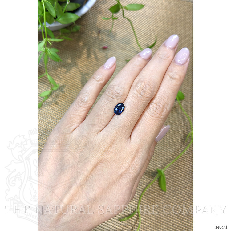 1.85 Ct. Blue Sapphire from Ceylon (Sri Lanka)