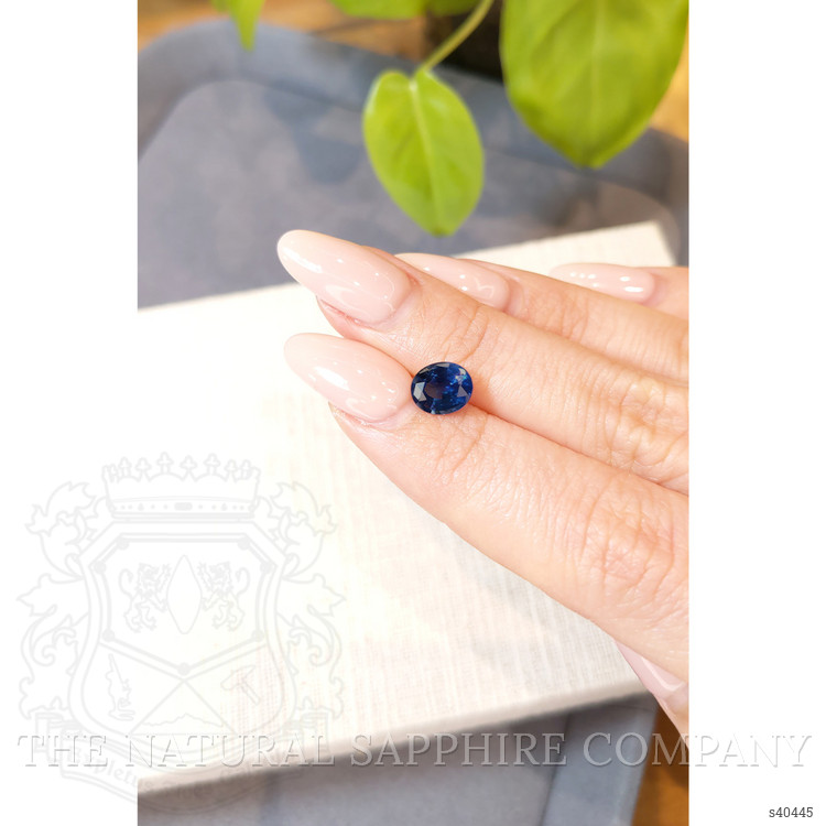 1.86 Ct. Blue Sapphire from Ceylon (Sri Lanka)