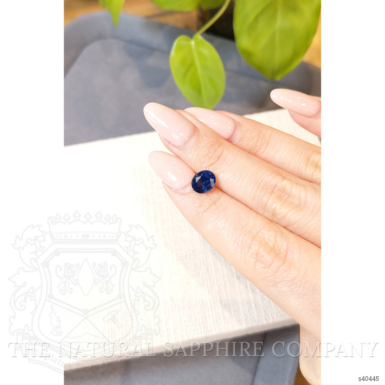 1.86 Ct. Blue Sapphire from Ceylon (Sri Lanka)