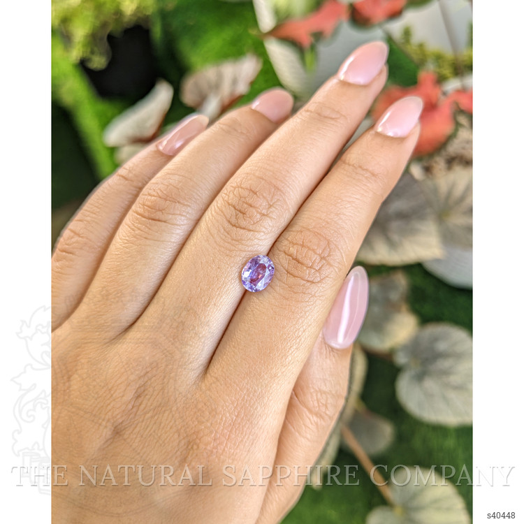 1.56 Ct. Pinkish Purple Sapphire from Ceylon (Sri Lanka)