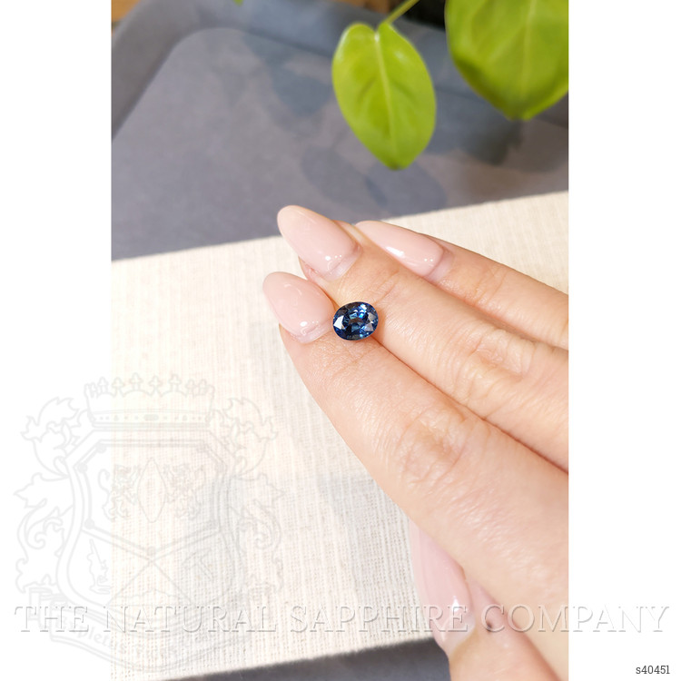 2.34 Ct. Blue Sapphire from Ceylon (Sri Lanka)