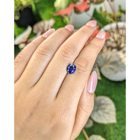 2.06 Ct. Blue Sapphire from Ceylon (Sri Lanka) Life Style