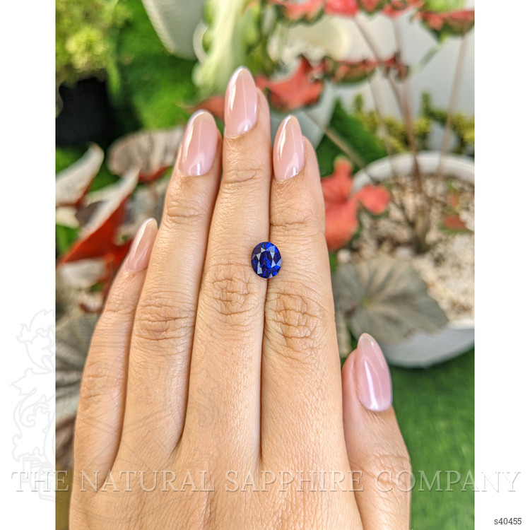 2.06 Ct. Blue Sapphire from Ceylon (Sri Lanka)