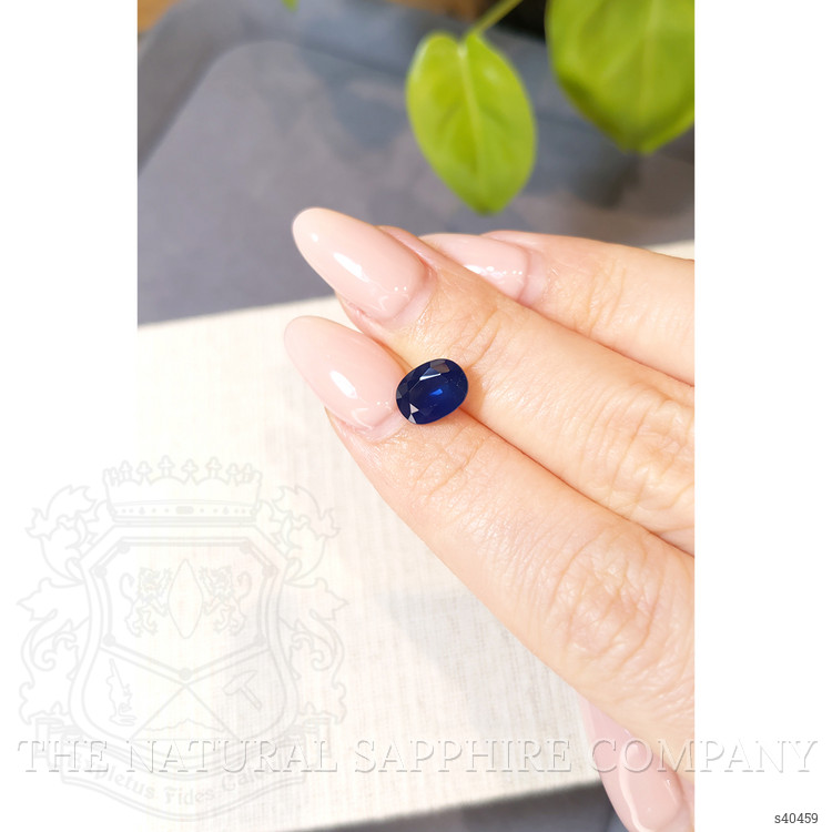 2.11 Ct. Blue Sapphire from Ceylon (Sri Lanka)
