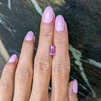 2.16 Ct. Purplish Pink Sapphire from Ceylon (Sri Lanka) Life Style