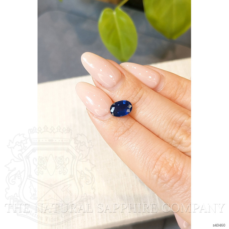 1.87 Ct. Blue Sapphire from Ceylon (Sri Lanka)