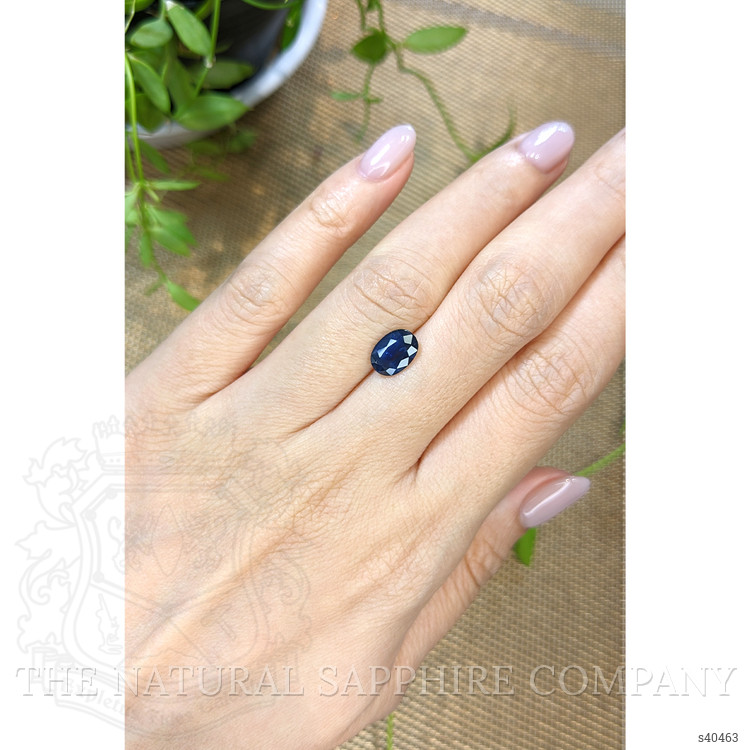 1.96 Ct. Blue Sapphire from Ceylon (Sri Lanka)