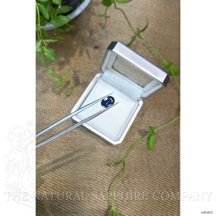 1.96 Ct. Blue Sapphire from Ceylon (Sri Lanka)