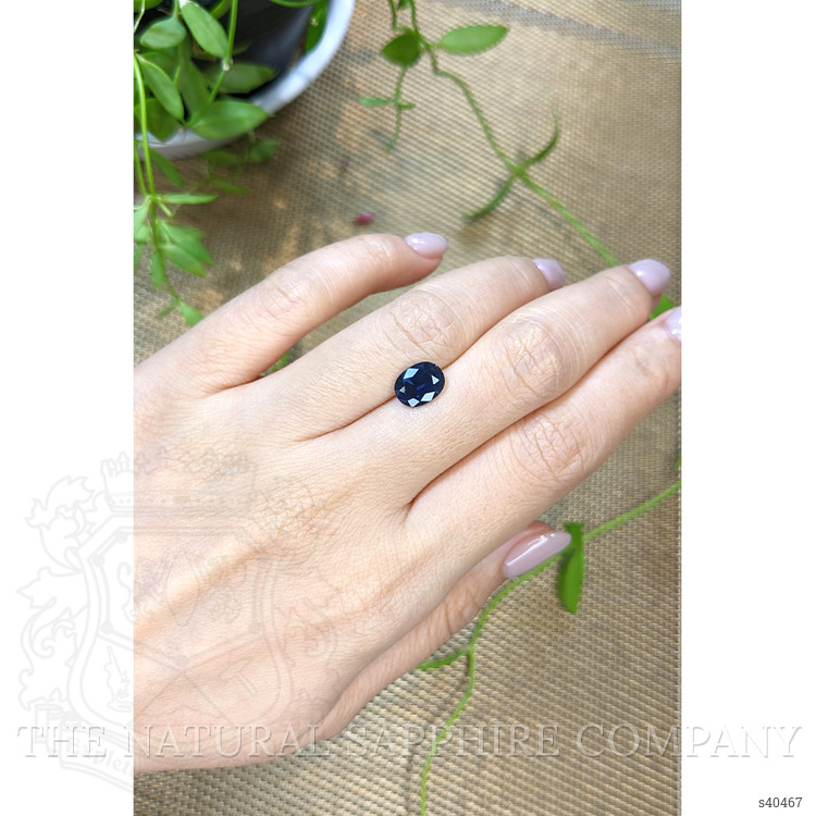 2.14 Ct. Blue Sapphire from Ceylon (Sri Lanka)