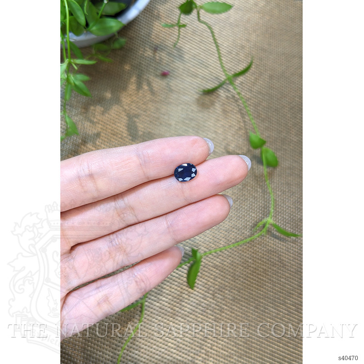 1.75 Ct. Blue Sapphire from Ceylon (Sri Lanka)
