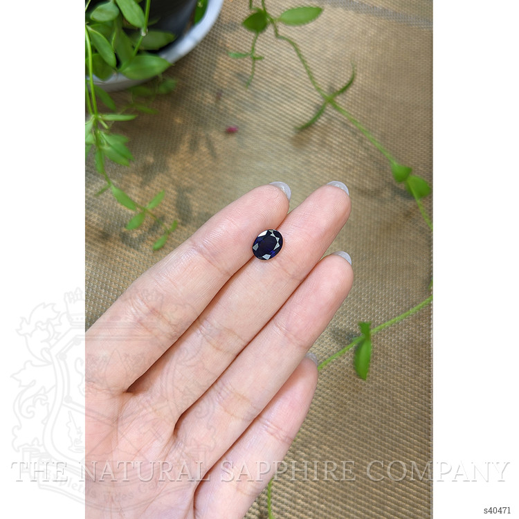 1.91 Ct. Blue Sapphire from Ceylon (Sri Lanka)
