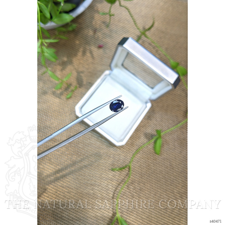 1.91 Ct. Blue Sapphire from Ceylon (Sri Lanka)
