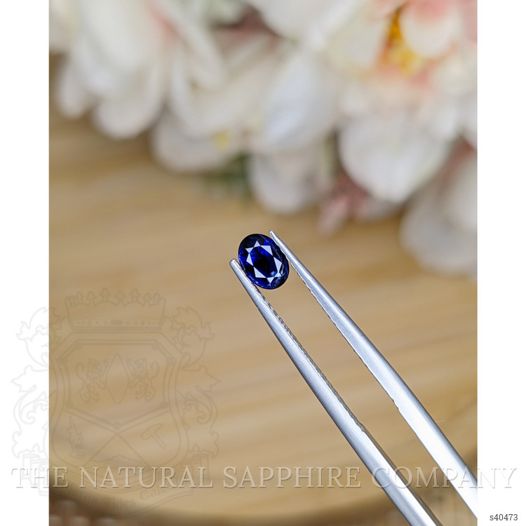 0.64 Ct. Blue Sapphire from Ceylon (Sri Lanka)