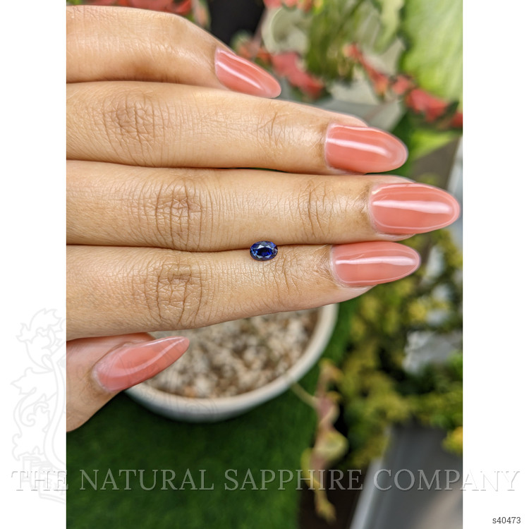0.64 Ct. Blue Sapphire from Ceylon (Sri Lanka)