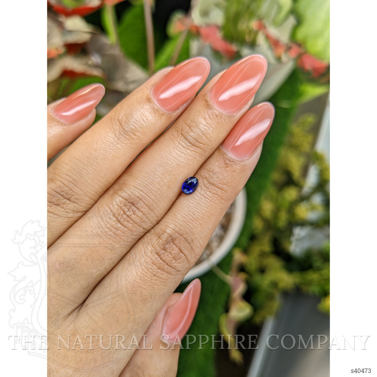 0.64 Ct. Blue Sapphire from Ceylon (Sri Lanka)