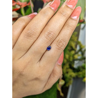 0.64 Ct. Blue Sapphire from Ceylon (Sri Lanka) Life Style