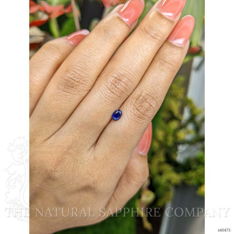 0.64 Ct. Blue Sapphire from Ceylon (Sri Lanka)