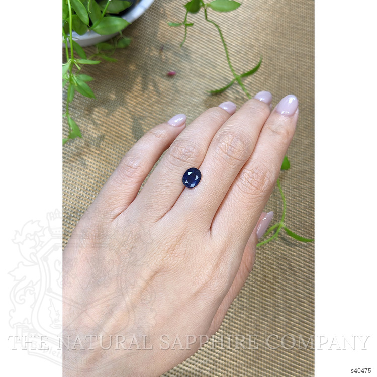 1.92 Ct. Blue Sapphire from Ceylon (Sri Lanka)