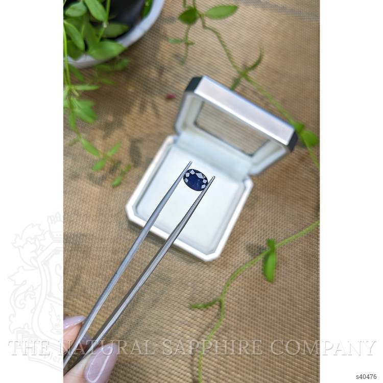 1.67 Ct. Blue Sapphire from Ceylon (Sri Lanka)