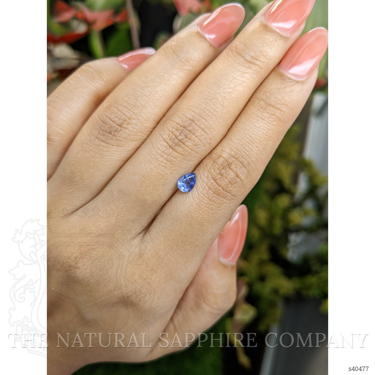 0.61 Ct. Blue Sapphire from Ceylon (Sri Lanka)