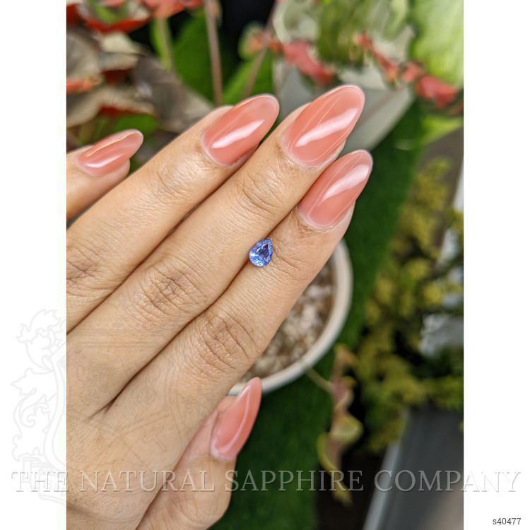 0.61 Ct. Blue Sapphire from Ceylon (Sri Lanka)