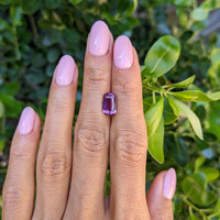 3.16 Ct. Pinkish Purple Sapphire from Ceylon (Sri Lanka) Life Style